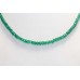 Necklace Strand String Womens Beaded Diamond Cut Green Onyx Stone Beads B116